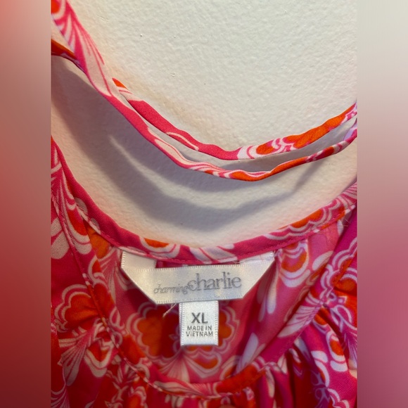 Pink cold shoulder top - Picture 3 of 3